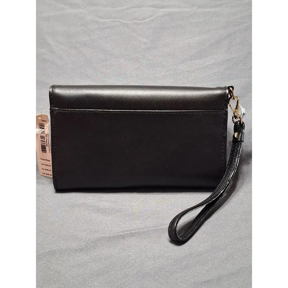 Victoria's Secret Studded Tech Wristlet Clutch Wallet Black - Picture 3 of 6